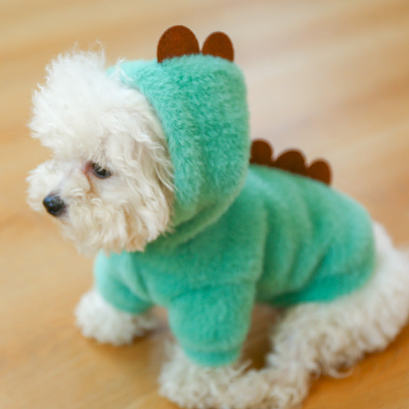 KFX-3941309 Cozy Little Flying Dragon Hoodie for Pets - Warm Casual Apparel in Multiple Sizes