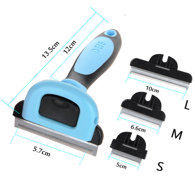 KFX-3944509 Pet Hair Removal Comb for Dogs and Cats - Reduces Shedding by 90%