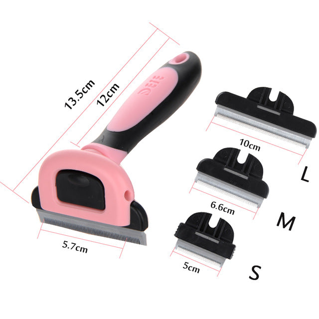 KFX-3944509 Pet Hair Removal Comb for Dogs and Cats - Reduces Shedding by 90%