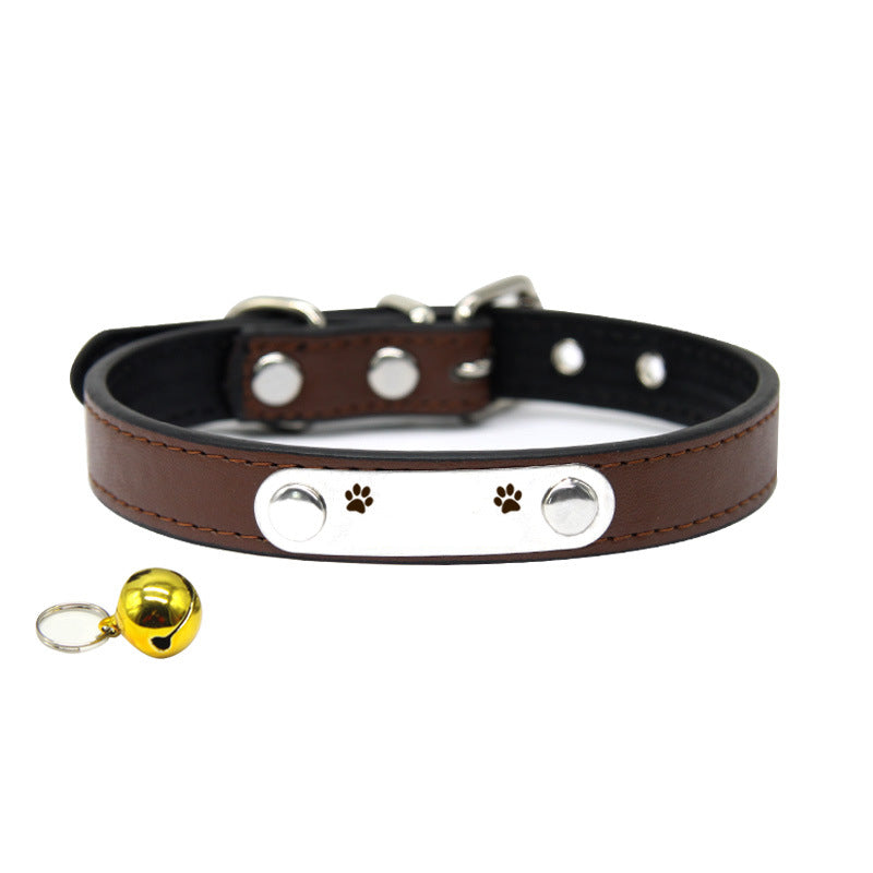 KFX-3944765 Customizable Anti-Lost Silicone Dog and Cat Collars in Pink, Red, Blue, and Brown