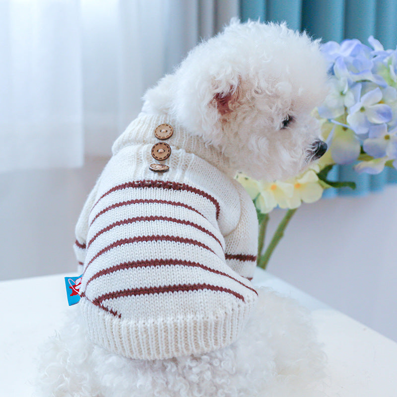KFX-3946685 Cozy Polyester Two-Piece Clothing Set for Dogs and Cats, Various Sizes Available