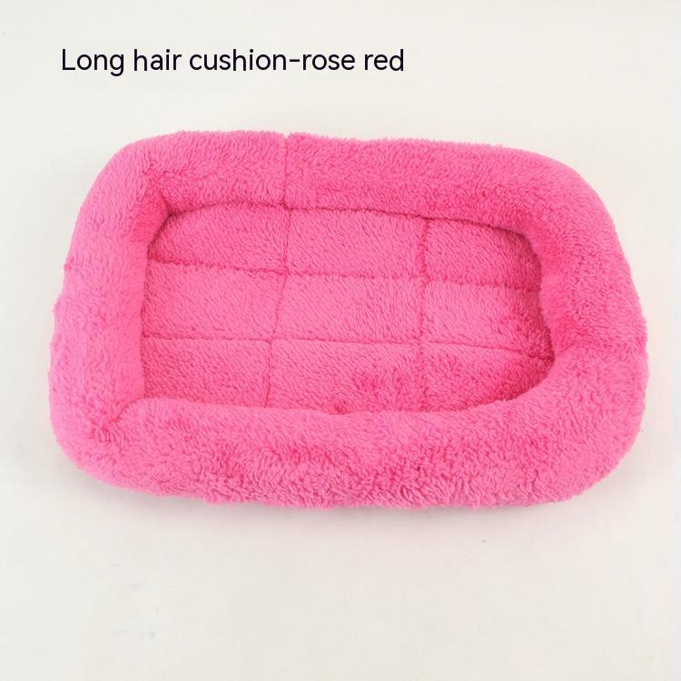 KFX-3948733 Teddy Dog Cage Mat for Small and Medium Breeds - Soft Cotton Cushion in Various Colors