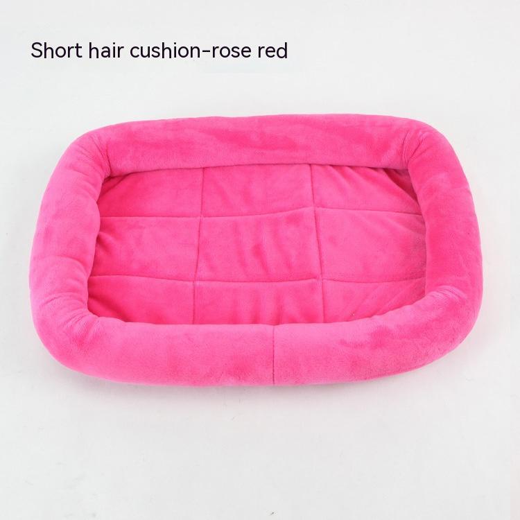 KFX-3948733 Teddy Dog Cage Mat for Small and Medium Breeds - Soft Cotton Cushion in Various Colors