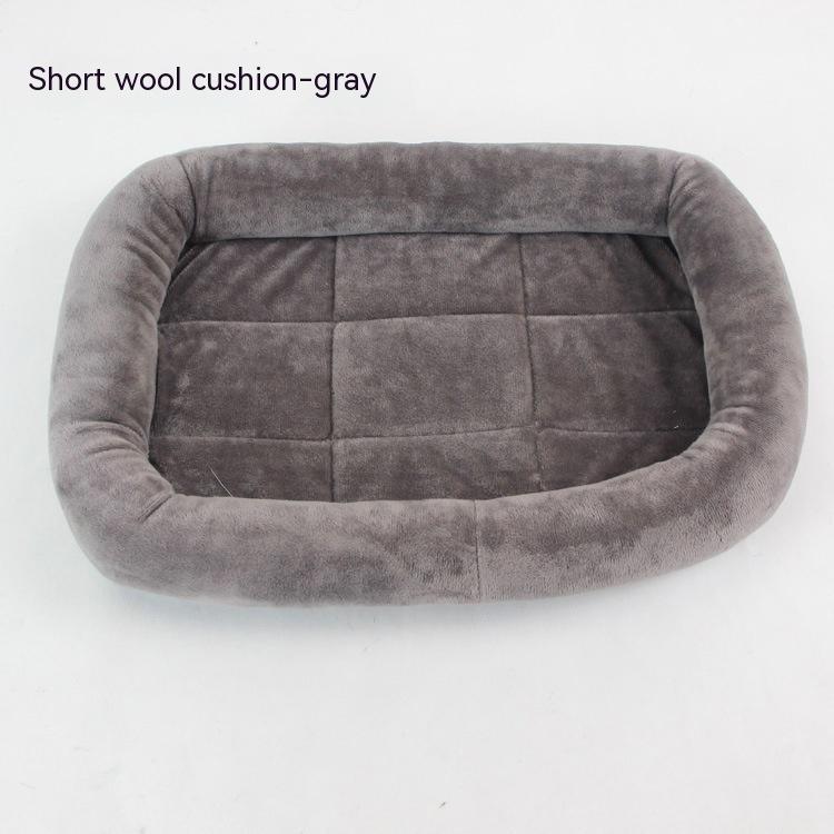KFX-3948733 Teddy Dog Cage Mat for Small and Medium Breeds - Soft Cotton Cushion in Various Colors