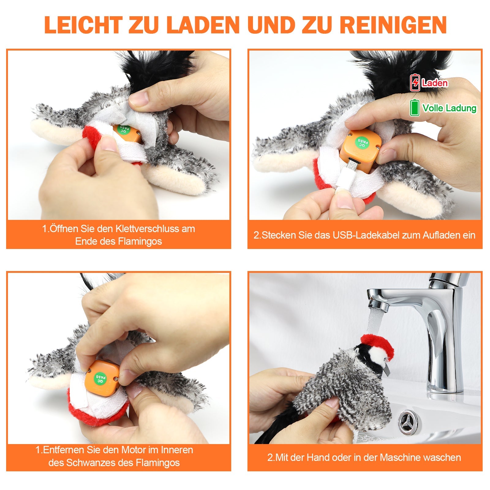 KFX-3949501 Interactive Rechargeable Cat Toy with Motion and Catnip for Self-Entertainment
