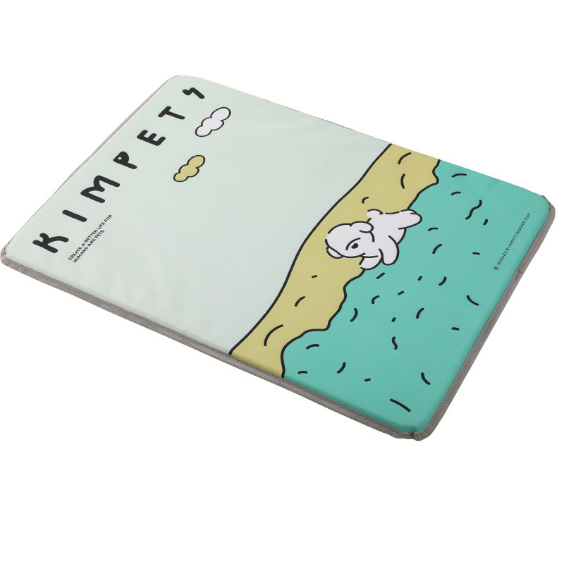 KFX-3950525 Four Seasons Universal Dog Mat - Breathable Oxford Cloth with Heat Dissipation - Available in Various Sizes and Cute Designs