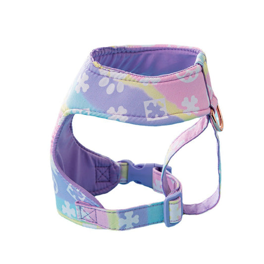 KFX-3953725 Fashionable Pet Harness with Traction Rope - Available in Red, Blue, Pink