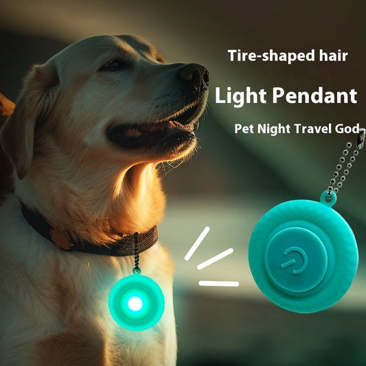 KFX-3956413 Lake Blue LED Pet Warning Pendant for Dogs and Cats - Always On, Flash, and Slow Flash Modes