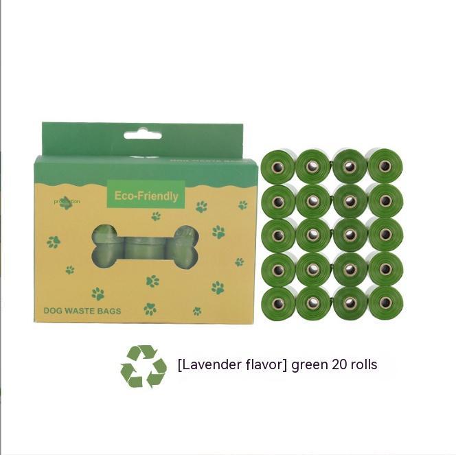 KFX-3956669 Biodegradable Pet Waste Bag with Dispenser - Extra Thick & Leak-Proof, Lavender Scented, 12 Rolls