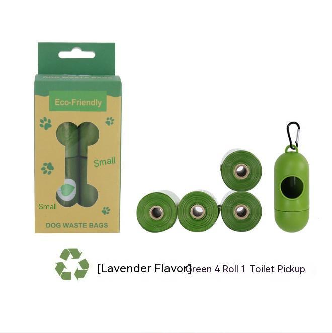 KFX-3956669 Biodegradable Pet Waste Bag with Dispenser - Extra Thick & Leak-Proof, Lavender Scented, 12 Rolls