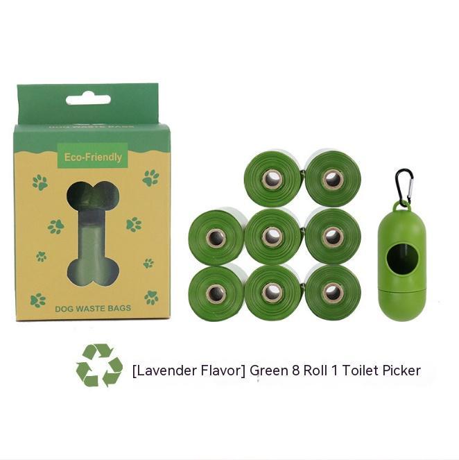 KFX-3956669 Biodegradable Pet Waste Bag with Dispenser - Extra Thick & Leak-Proof, Lavender Scented, 12 Rolls
