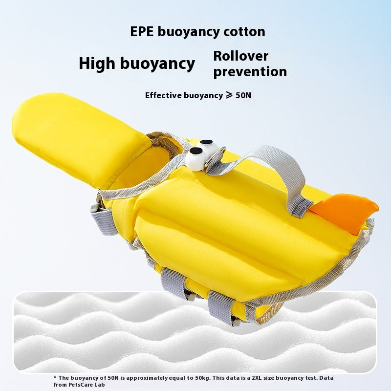 KFX-3958973 Cute Big-Eyed Dog Life Jacket for Summer Swimming - Multiple Sizes Available