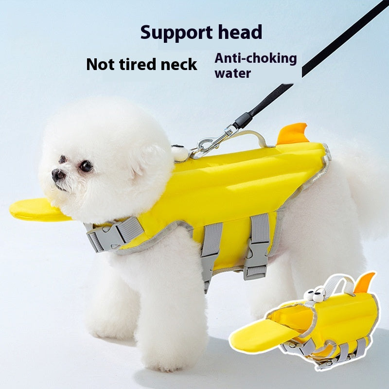 KFX-3958973 Cute Big-Eyed Dog Life Jacket for Summer Swimming - Multiple Sizes Available