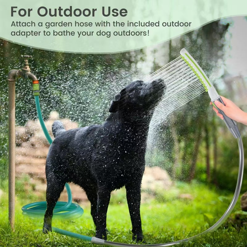 KFX-3962045 Pet Bathing Shower Brush for Dogs - Multi-Color ABS Material