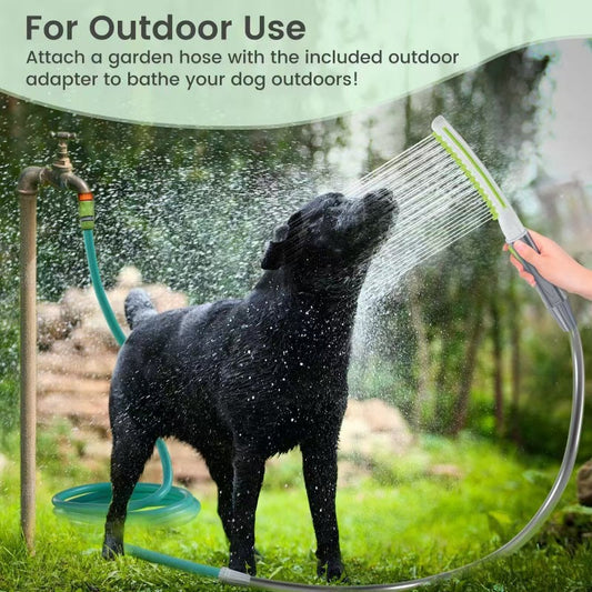KFX-3962045 Pet Bathing Shower Brush for Dogs - Multi-Color ABS Material