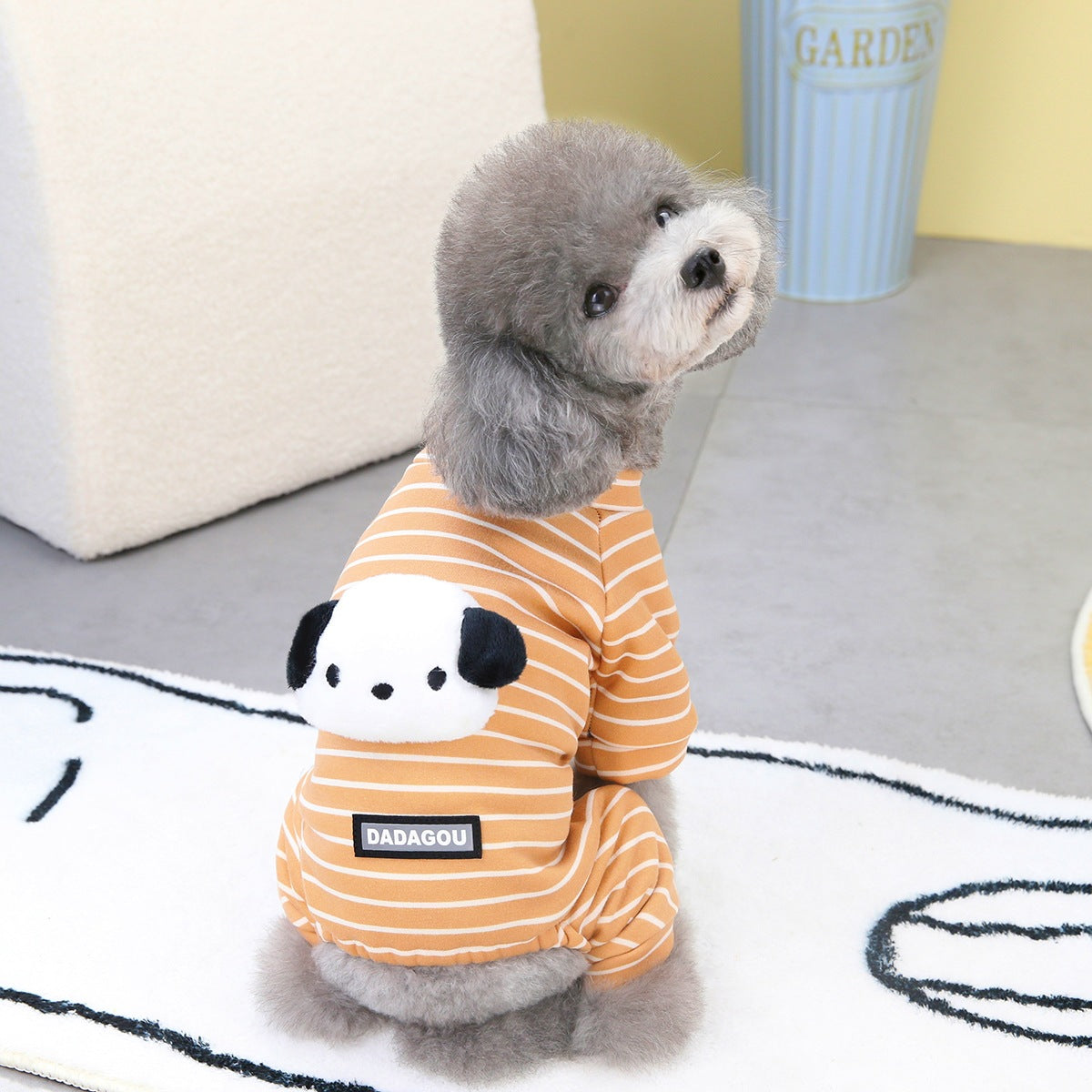 KFX-3965757 Casual Dog Sweater in Orange and Black - Available in Multiple Sizes