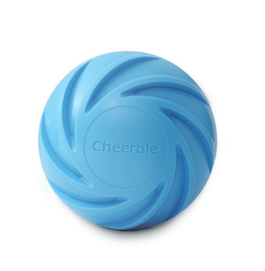 KFX-3966141 Automatic Jumping Ball Chew Toy for Pets - 3 Inch TPU Durable Design in Yellow, Green, Blue, Gray