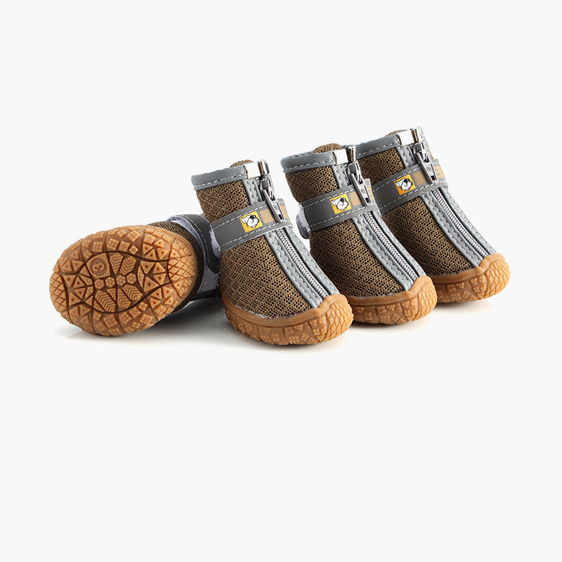 KFX-3972541 Breathable Non-Slip Dog Shoes in Various Colors and Sizes