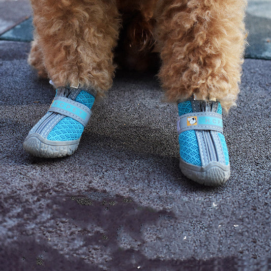 KFX-3972541 Breathable Non-Slip Dog Shoes in Various Colors and Sizes