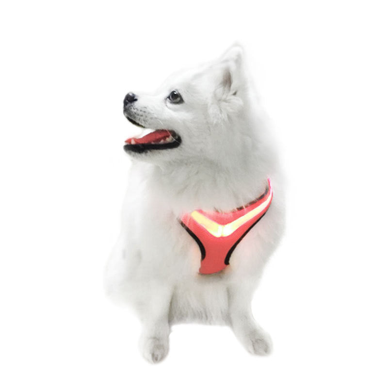 KFX-3974077 LED Dog Vest Harness with USB Charging in Multiple Colors