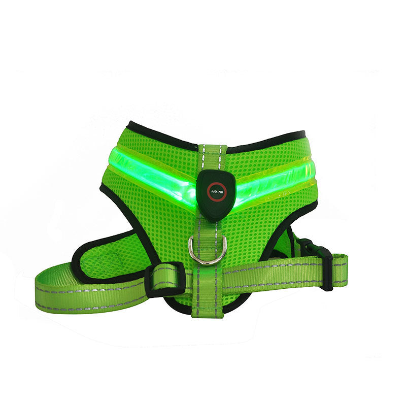 KFX-3974077 LED Dog Vest Harness with USB Charging in Multiple Colors
