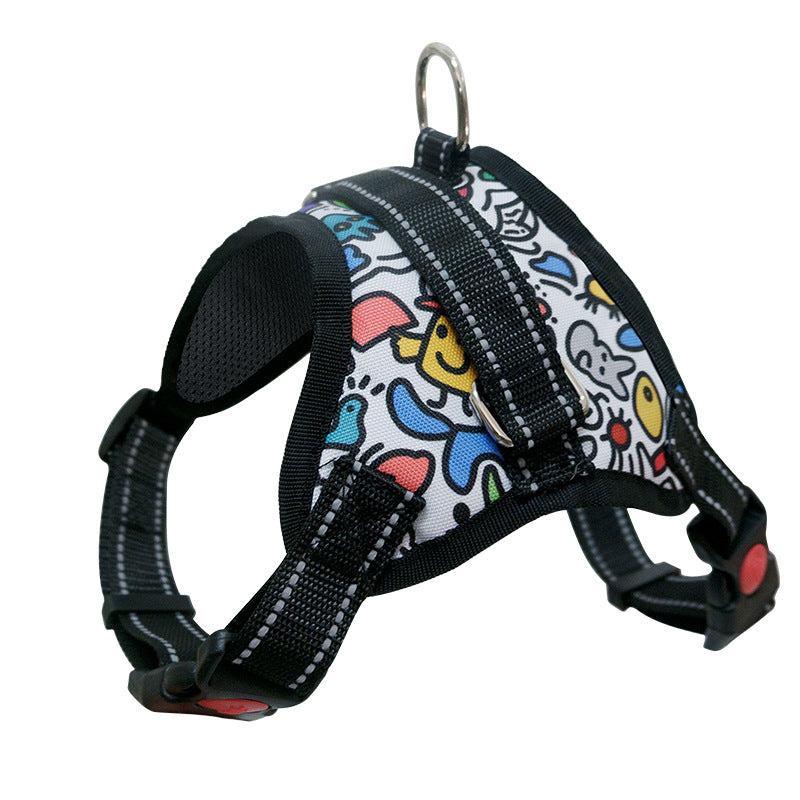KFX-3974973 Medium to Large Dog Saddle Chest Strap - Explosion-Proof Design in Various Styles