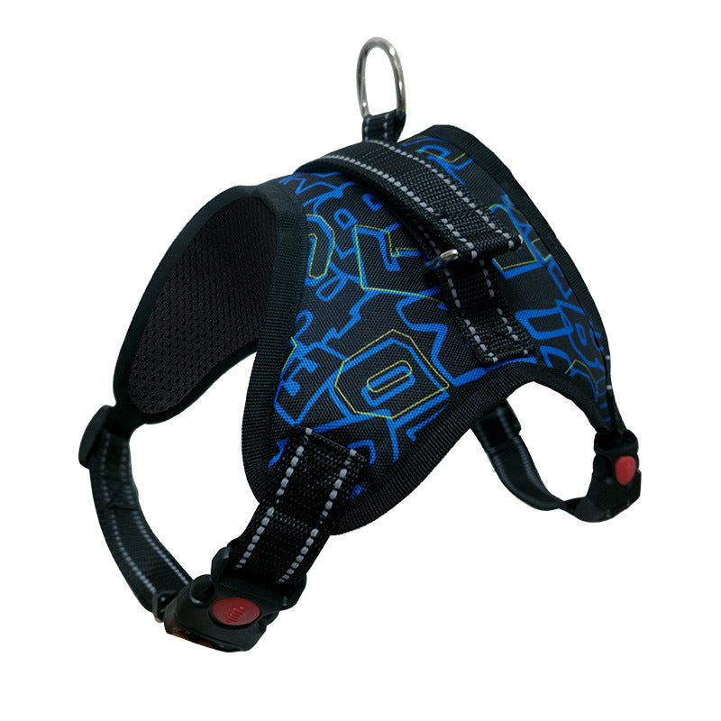 KFX-3974973 Medium to Large Dog Saddle Chest Strap - Explosion-Proof Design in Various Styles