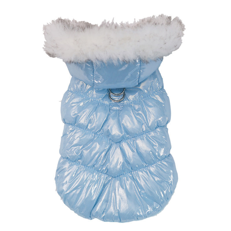 KFX-3981117 Cotton Vest for Pets in Pearlized Blue, Champagne Gold, and Sky Silver - Fall and Winter Styles