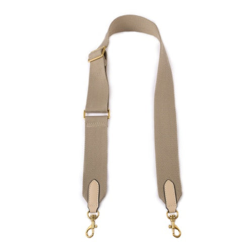 KFX-3981245 Adjustable 5cm Canvas Webbing Shoulder Straps for Bucket Bags - Two-Layer Cowhide and Cotton Polyester