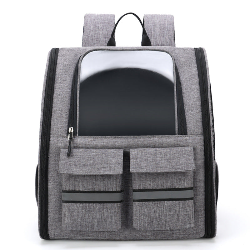 KFX-3983677 Foldable Breathable Double Shoulder Pull Rod Pet Cat Carrier Bag in Various Colors