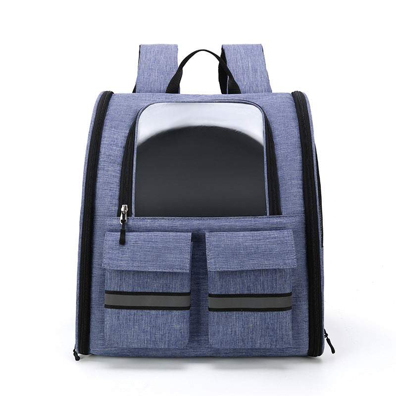 KFX-3983677 Foldable Breathable Double Shoulder Pull Rod Pet Cat Carrier Bag in Various Colors