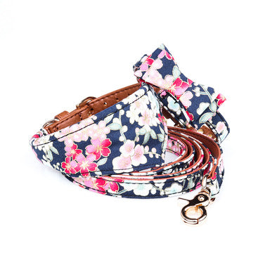 KFX-3989181 Japanese Style Triangle Clip Dog Collar with Saliva Towel - Adjustable Sizes Available
