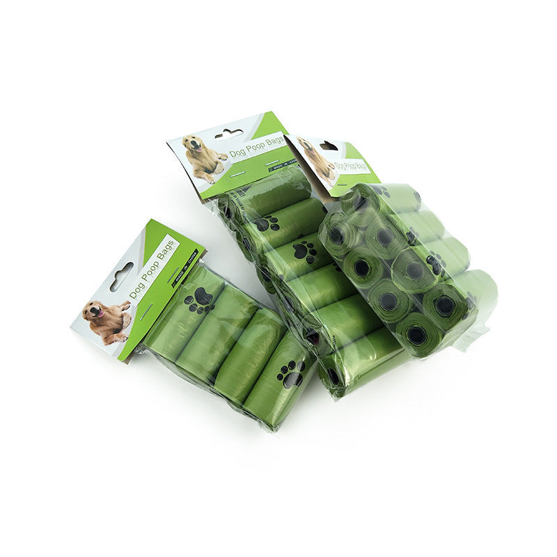 KFX-3989437 Pet-Friendly Degradable Thick Garbage Bags in Green - 15 Count Roll, 21.5 x 30.5 cm