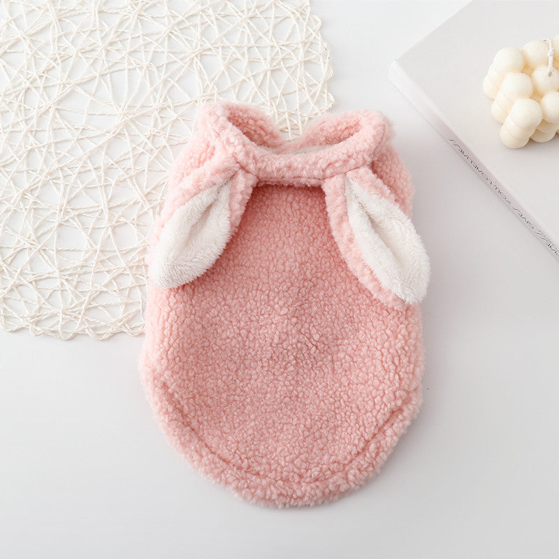 KFX-3989565 Fluffy Bunny Ears Vest for Cozy Autumn and Winter Wear