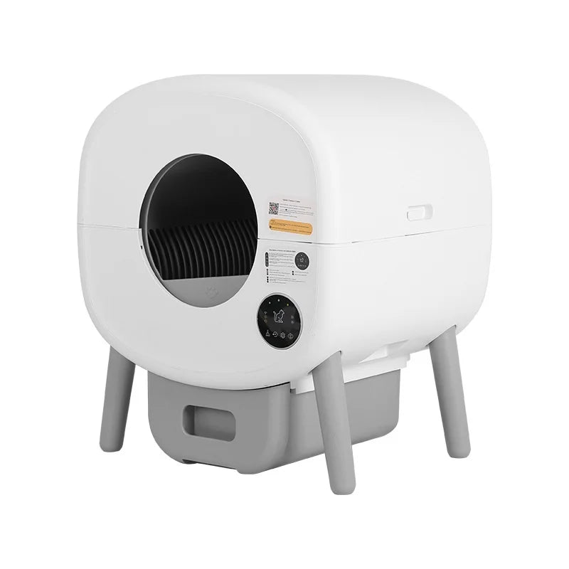 KFX-399059 Automatic Smart Cat Litter Box with Eco-Friendly Design and Advanced Self-Cleaning Function