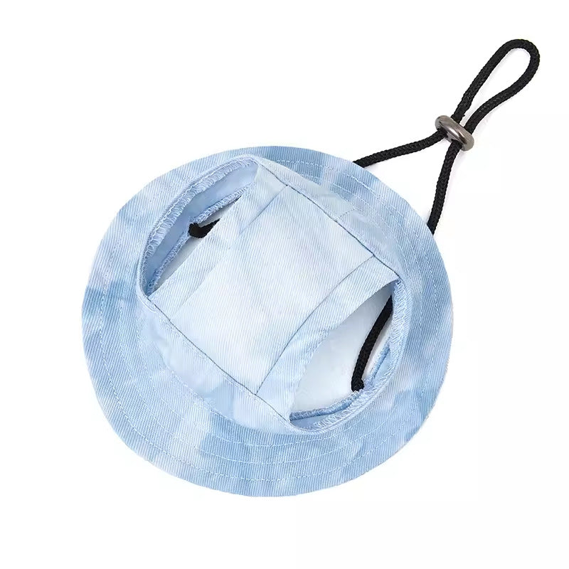 KFX-3991997 Breathable Sun Hat for Dogs with Exposed Ears in Various Colors and Sizes
