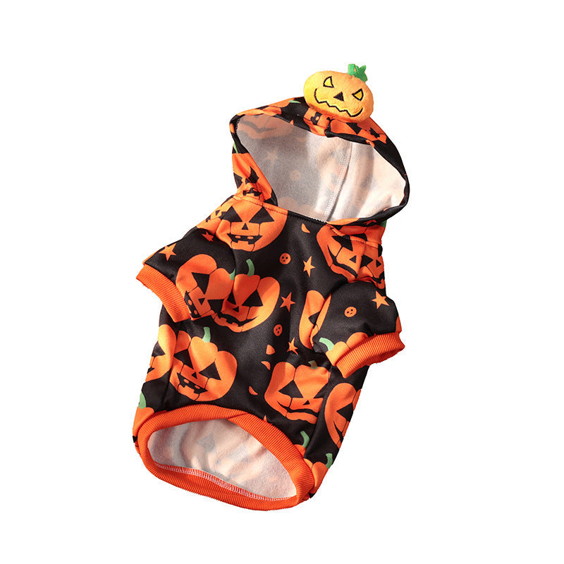 KFX-3992765 Cozy Orange Pumpkin Sweater for Dogs and Cats - Multiple Sizes Available