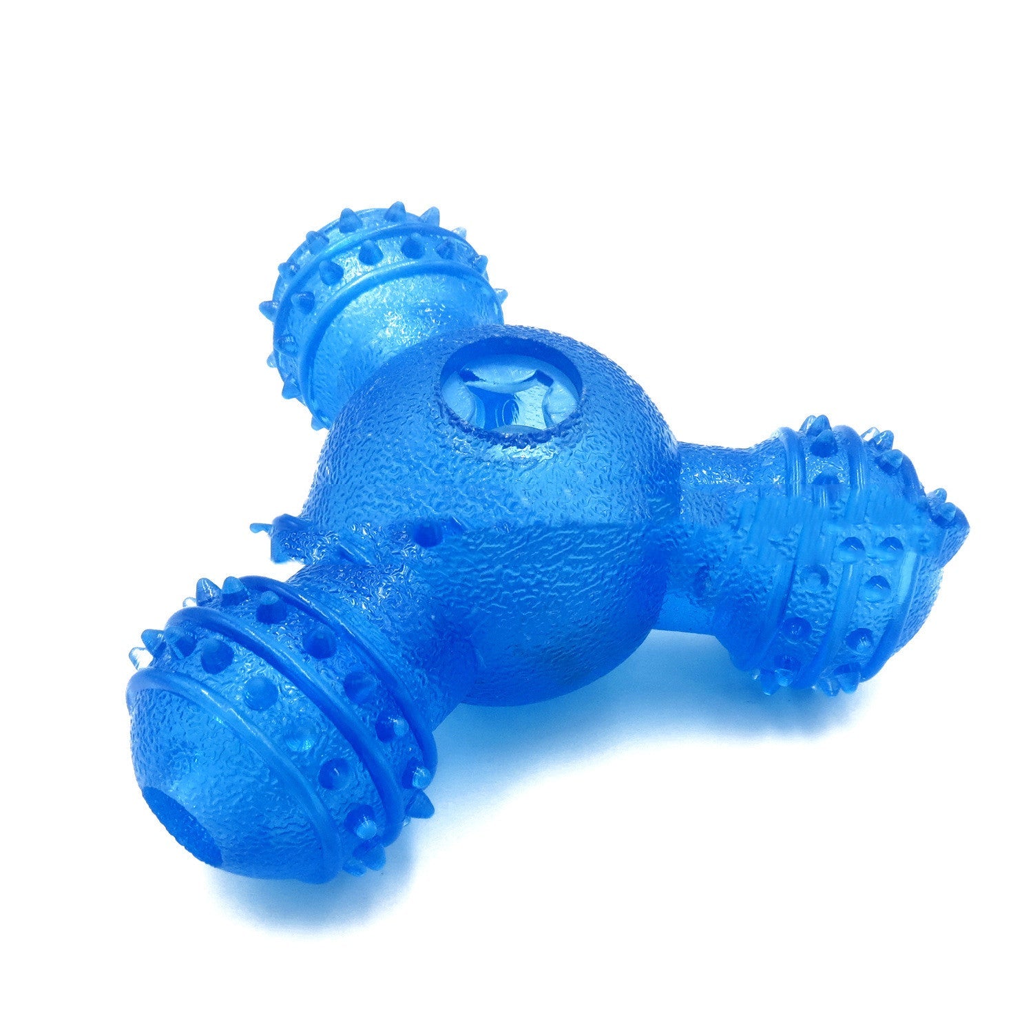 KFX-3993789 Three-Hole Chewing Toy for Dog Dental Care and Fun