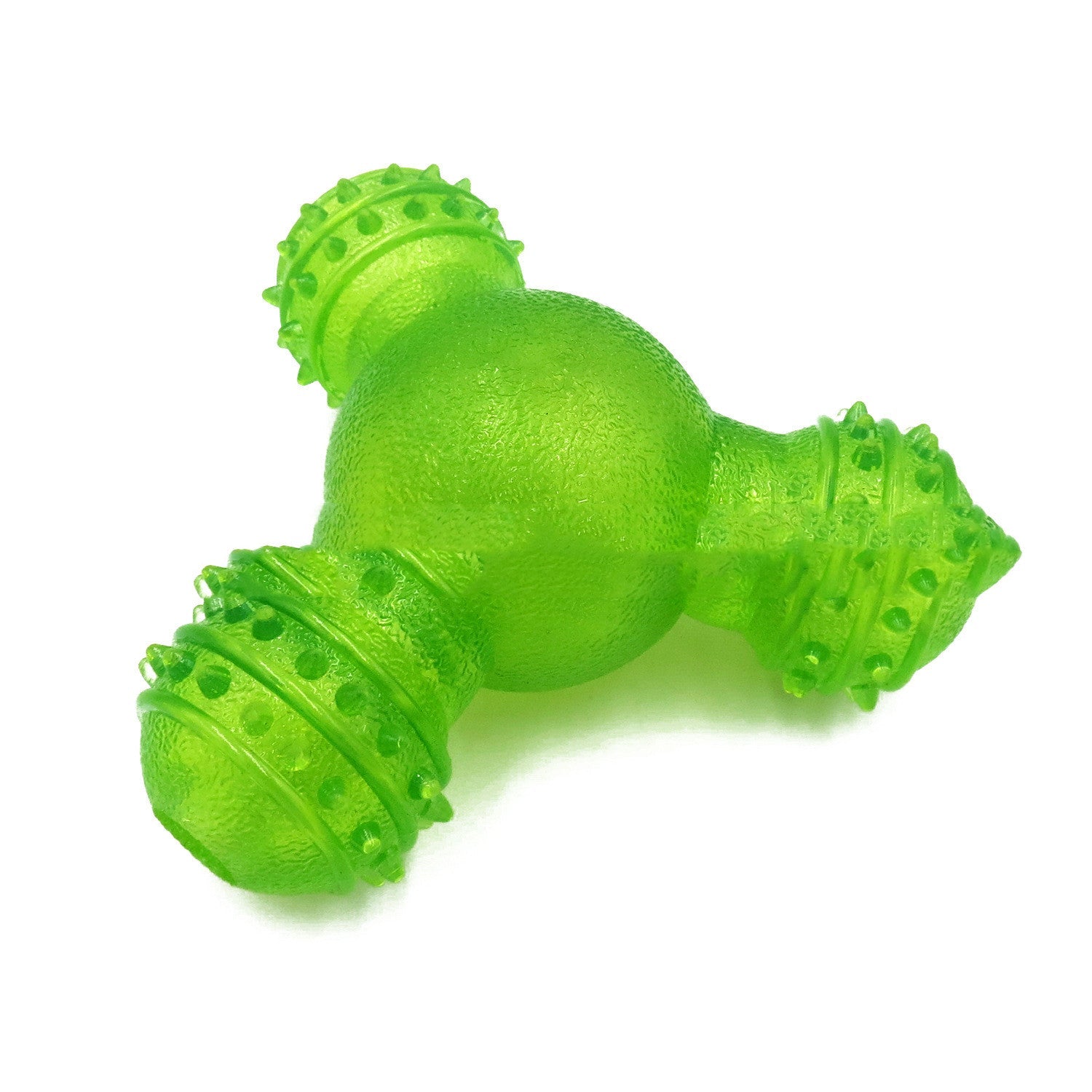 KFX-3993789 Three-Hole Chewing Toy for Dog Dental Care and Fun