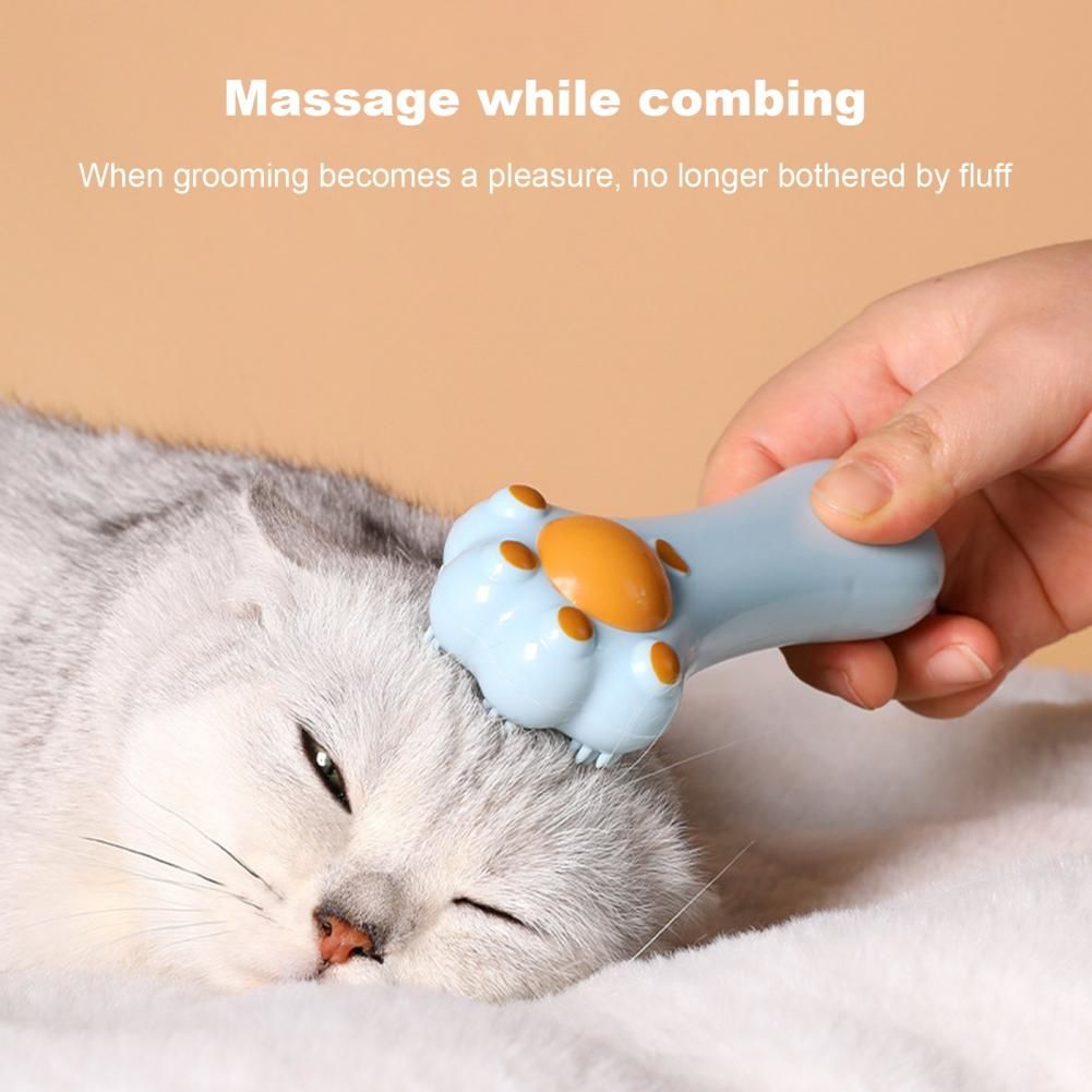 KFX-3994429 Cartoon Design Dual-Purpose Cat Toy and Massage Comb for Dental Care and Digestion