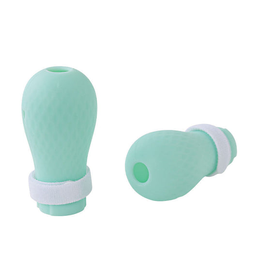 KFX-3994813 Silicone Cat Foot Covers for Medicine, Bathing, and Nail Care, Anti-Bite & Anti-Scratch, Green