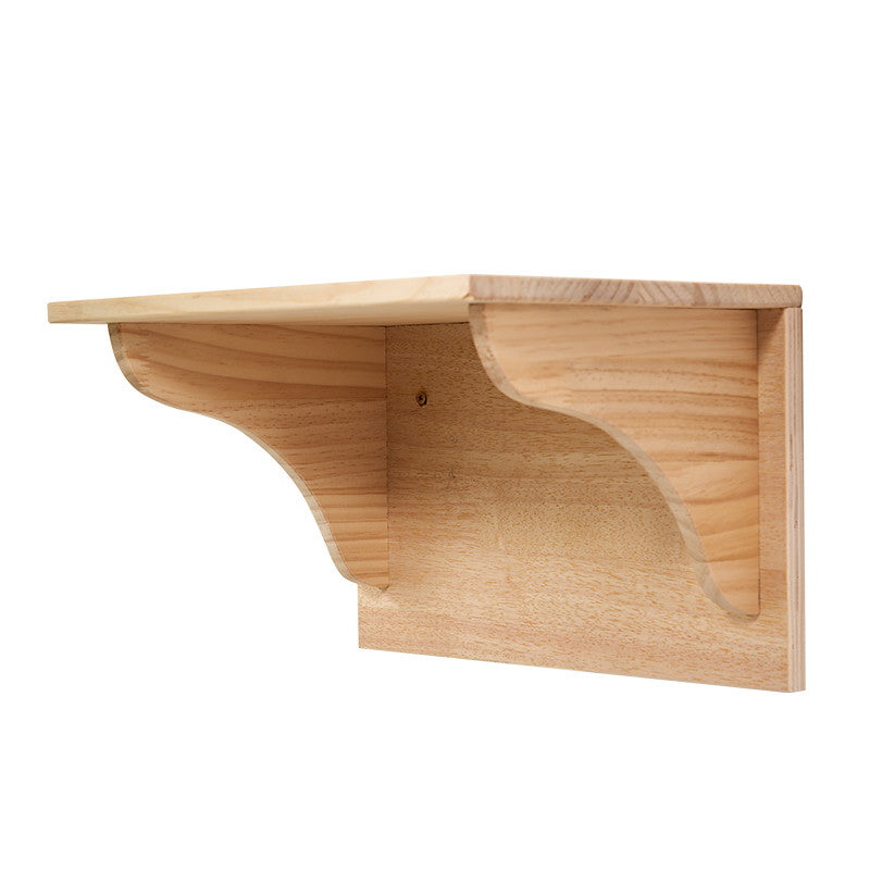 KFX-3996221 Luxury Pine Wood Cat Climbing Frame with Acrylic Bowl and Durable Hemp Rope