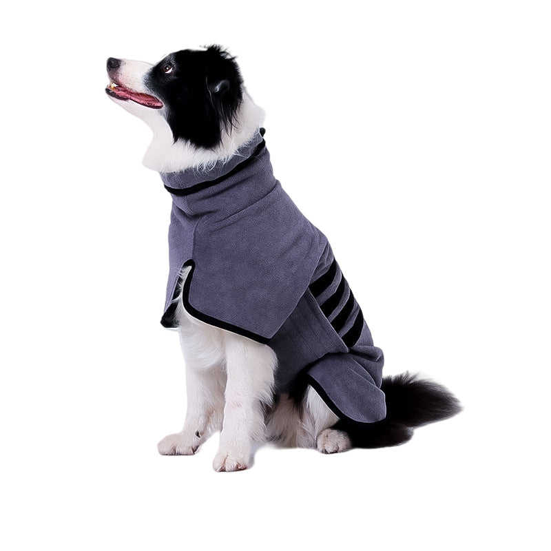 KFX-4000317 Adjustable Water-Absorbent Dog & Cat Bathrobe for Small to Large Pets