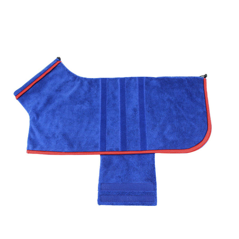 KFX-4000317 Adjustable Water-Absorbent Dog & Cat Bathrobe for Small to Large Pets