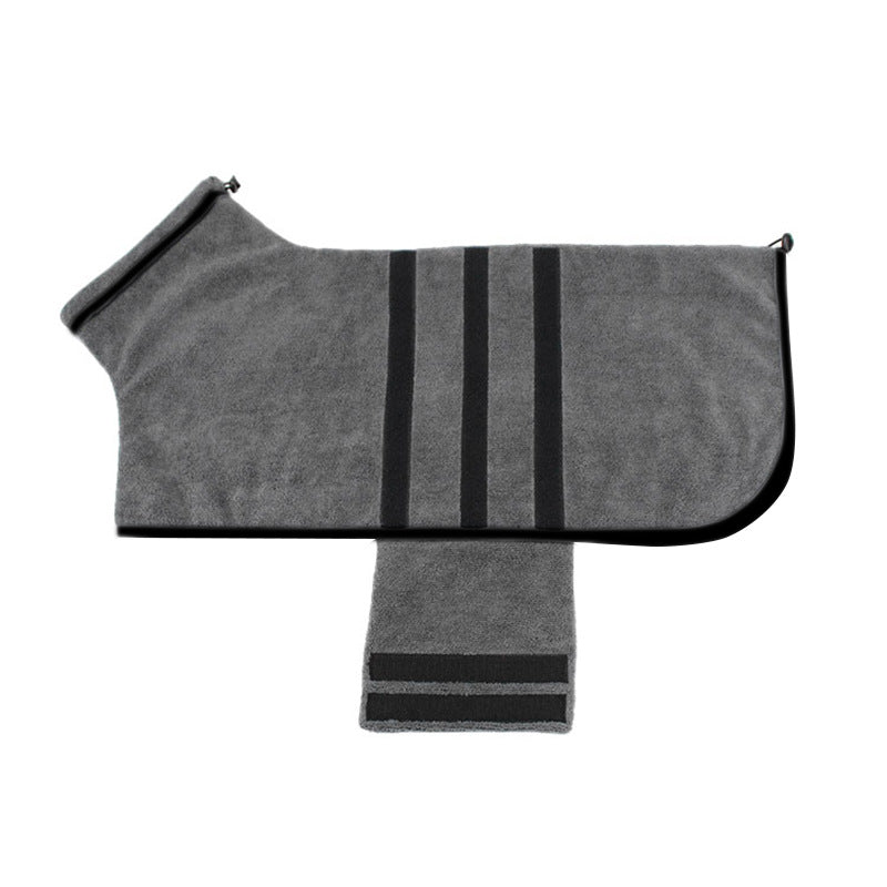 KFX-4000317 Adjustable Water-Absorbent Dog & Cat Bathrobe for Small to Large Pets