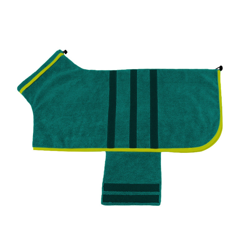 KFX-4000317 Adjustable Water-Absorbent Dog & Cat Bathrobe for Small to Large Pets