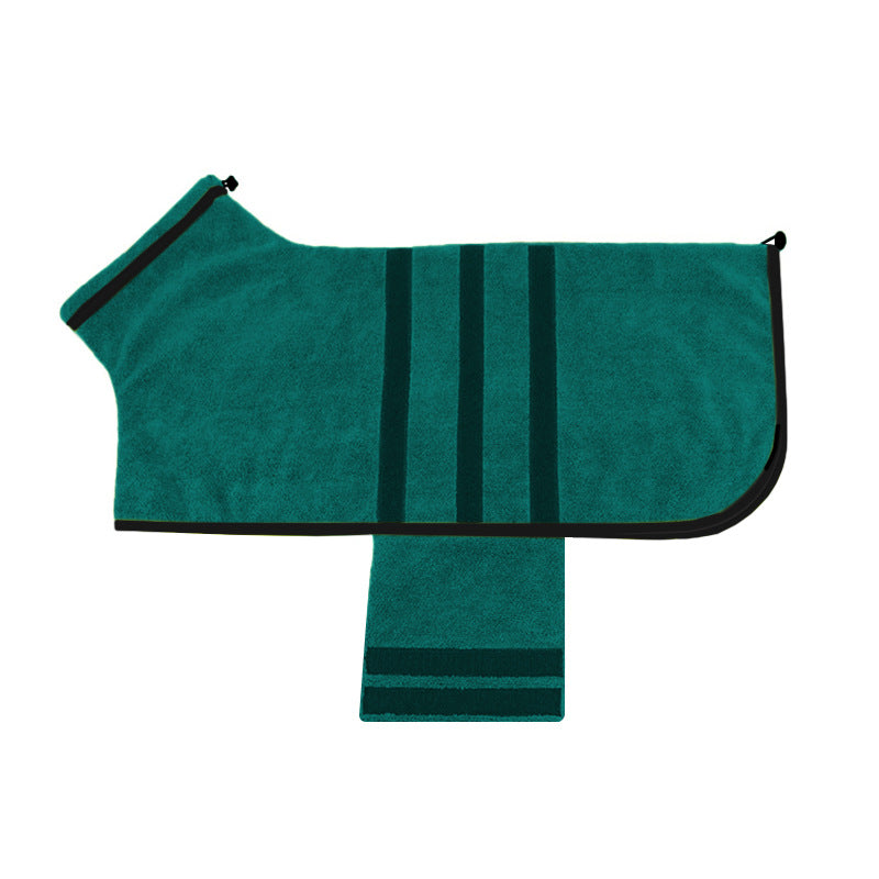 KFX-4000317 Adjustable Water-Absorbent Dog & Cat Bathrobe for Small to Large Pets