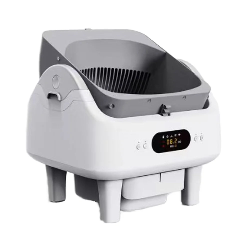 KFX-400211 Automatic Smart Cat Litter Box with Remote Control and Health Monitor - 68L Capacity, Durable PP Plastic
