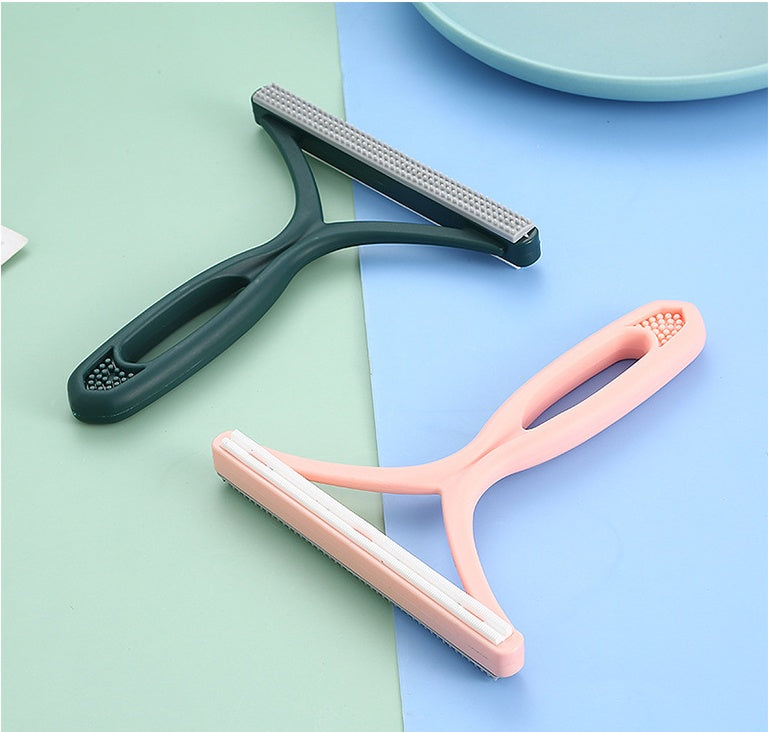 KFX-4004285 Double-Sided Manual Hair Remover Tool for Woolen Coats and Sweaters, Ergonomic Design with Durable PP Cutter Head
