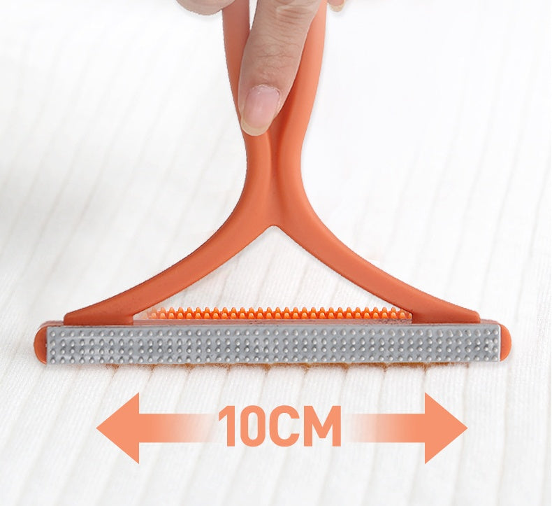 KFX-4004285 Double-Sided Manual Hair Remover Tool for Woolen Coats and Sweaters, Ergonomic Design with Durable PP Cutter Head